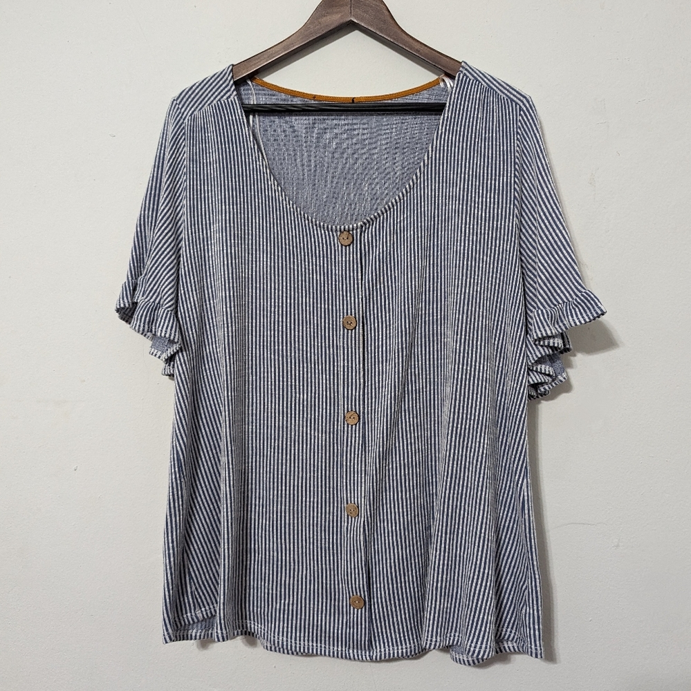 Ruffle Short Sleeve Top